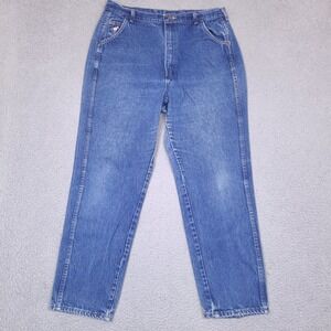 Vintage Wrangler Mom Jeans Womens 20 High‎ Waisted Rancher Made In USA 33x28.5